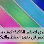 اللون السحري لتحفيز الذاكرة: كيف يساعد اللون الأخضر في تعزيز الحفظ والتركيز؟